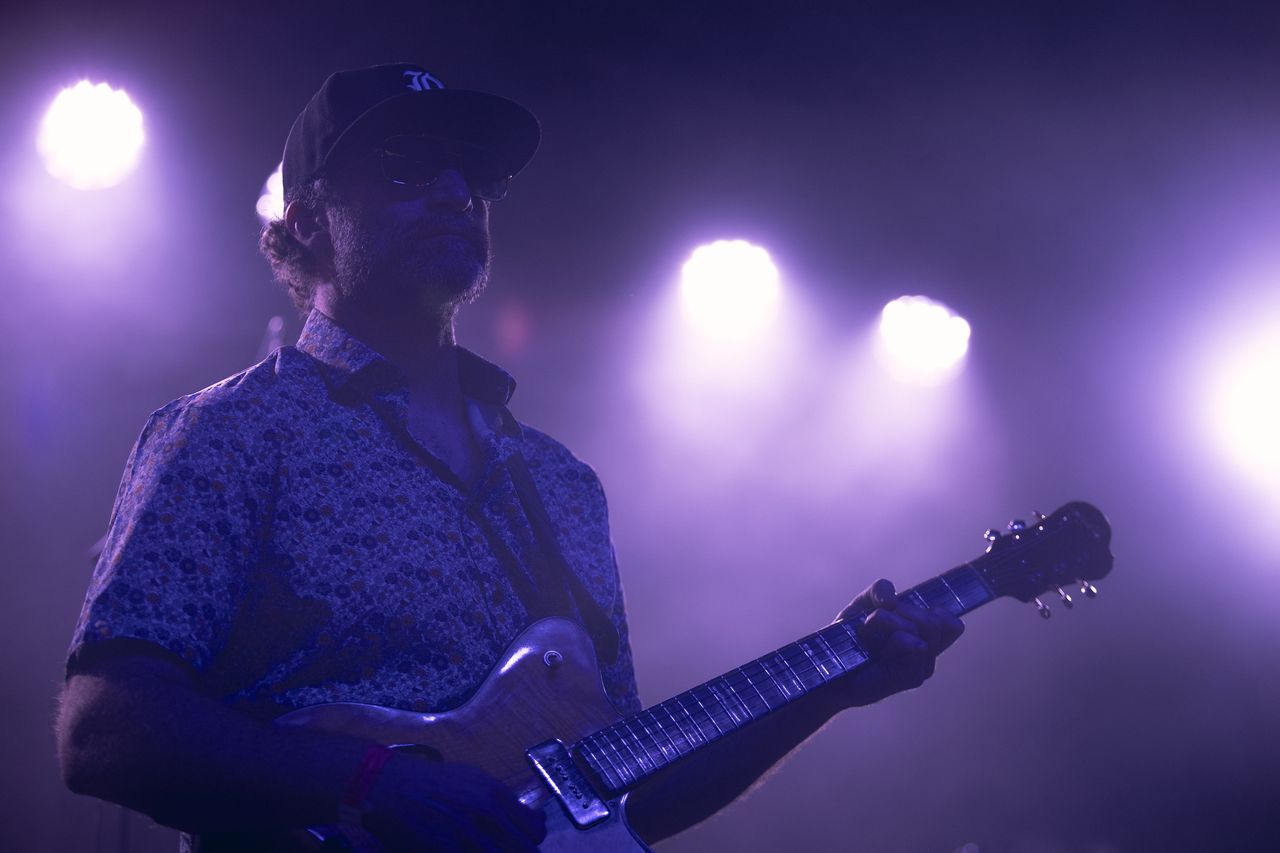 Guitarist silhouette