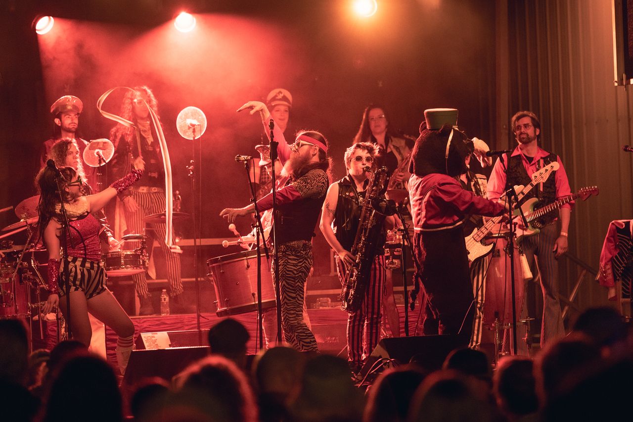 Band on stage